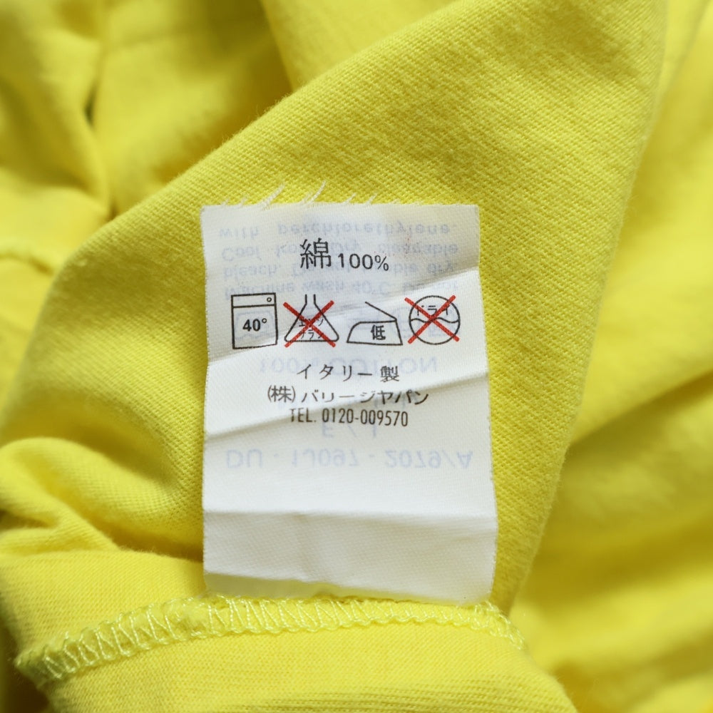BALLY(バリー) テーピングデザイン 裾ロゴ刺繍 半袖Tシャツ カットソー イエロー レディース