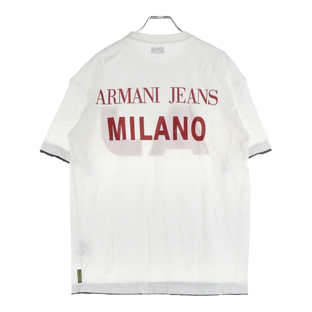 ARMANI JEANS(アルマーニ ジーンズ) AJ ロゴ半袖Tシャツ ホワイト 〇