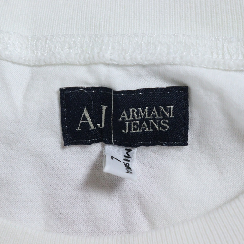ARMANI JEANS(アルマーニ ジーンズ) AJ ロゴ半袖Tシャツ ホワイト 〇