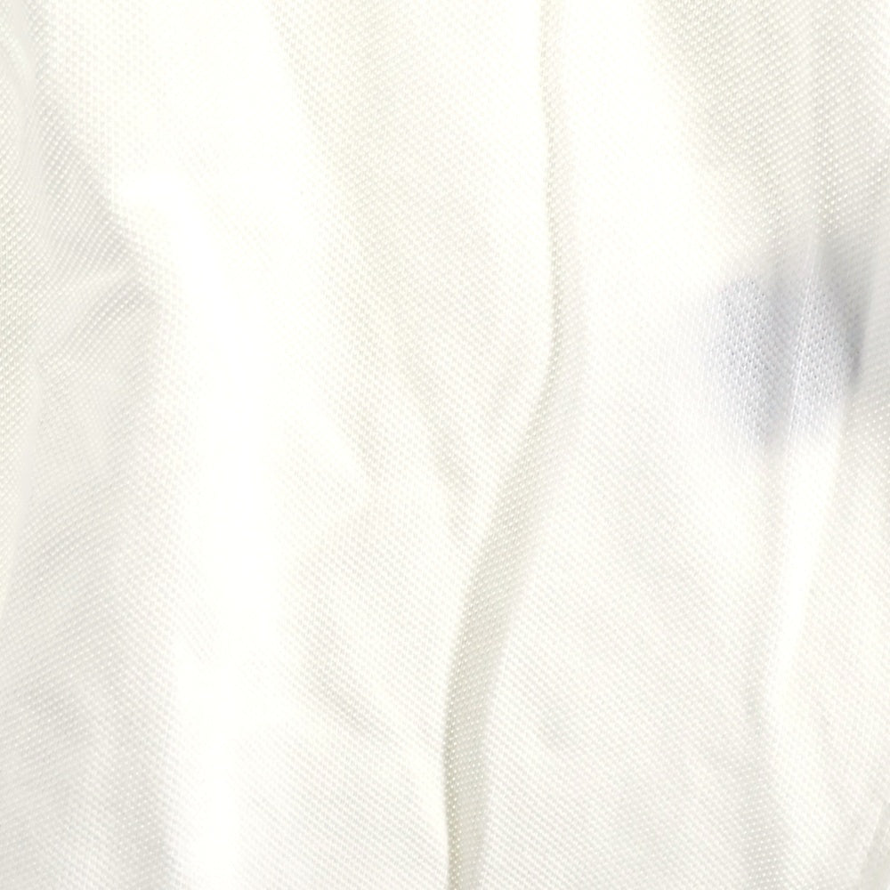 POLO RALPH LAUREN(ポロラルフローレン) ロゴ刺繍 バックワッペン ナンバリング 半袖ポロシャツ ホワイト