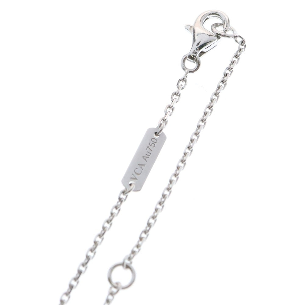 Van Cleef & Arpels(ヴァンクリーフアンドアーペル) ヴィンテージアルハンブラ カルセドニー ネックレス ホワイトゴールド K18WG ジュエリー アクセサリー