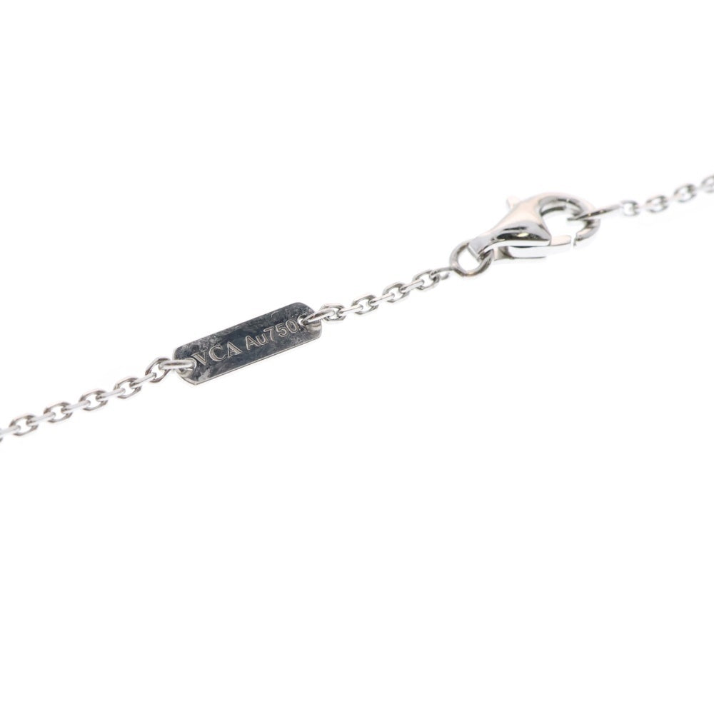 Van Cleef & Arpels(ヴァンクリーフアンドアーペル) ヴィンテージアルハンブラ カルセドニー ネックレス ホワイトゴールド K18WG ジュエリー アクセサリー