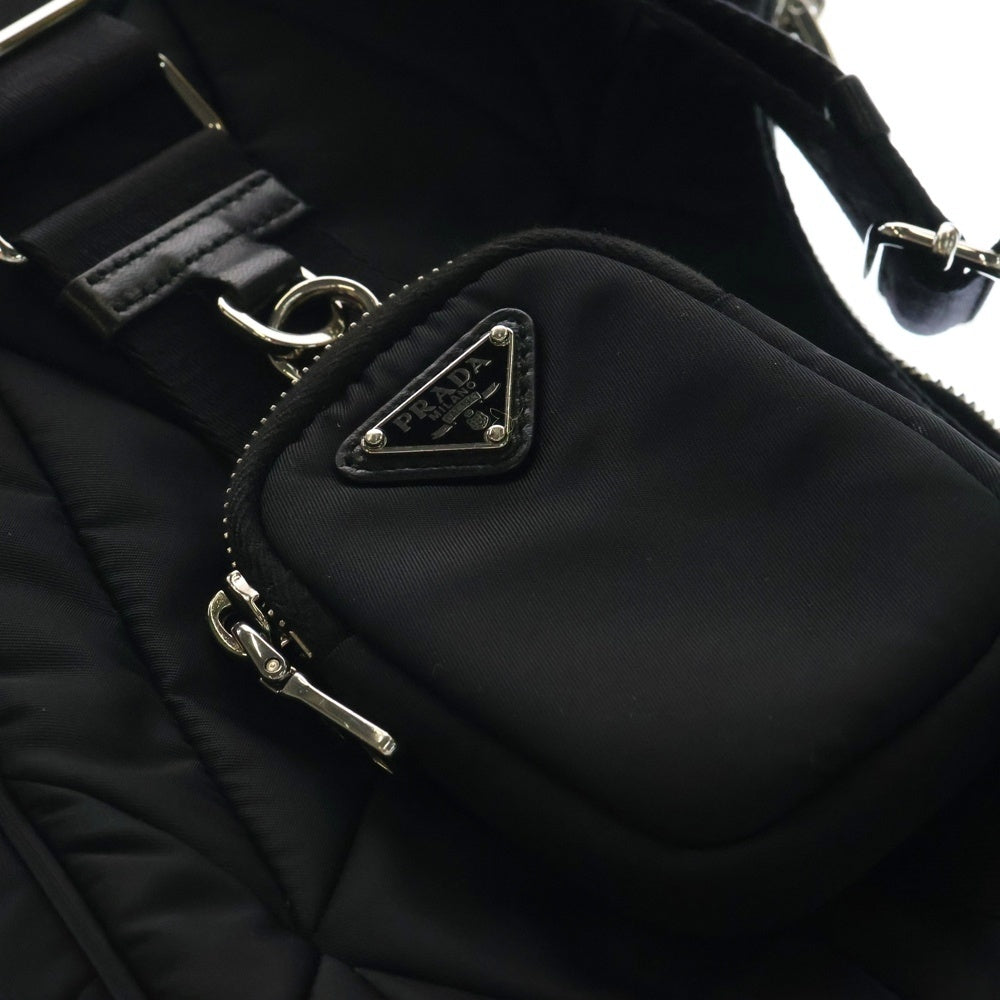 PRADA(プラダ) パテッド ショルダーバッグ ブラック ナイロン 1BC151