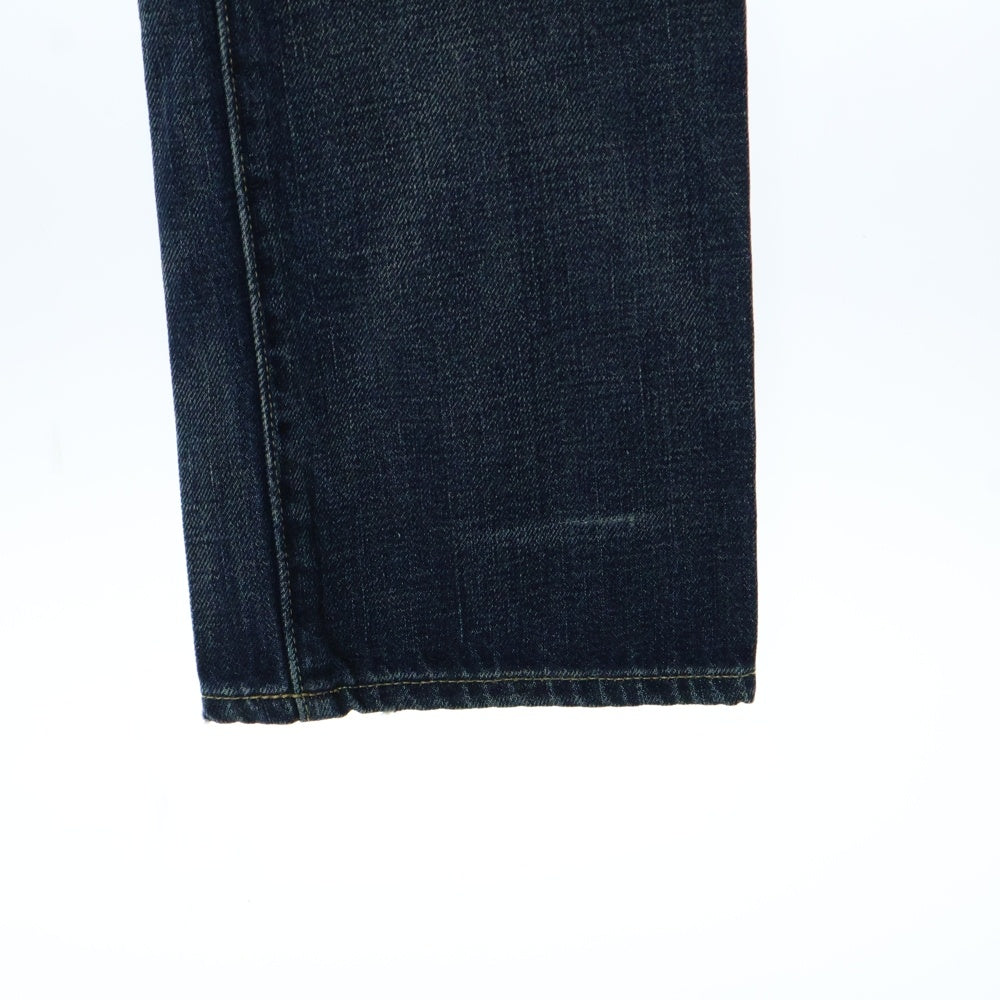 RALPH LAUREN RUGBY(ラルフローレン ラグビー) VINTAGE SLIM ヴィンテージスリムフィット ボタンフライ ユーズド加工 テーパードデニムパンツ ジーンズ インディゴ