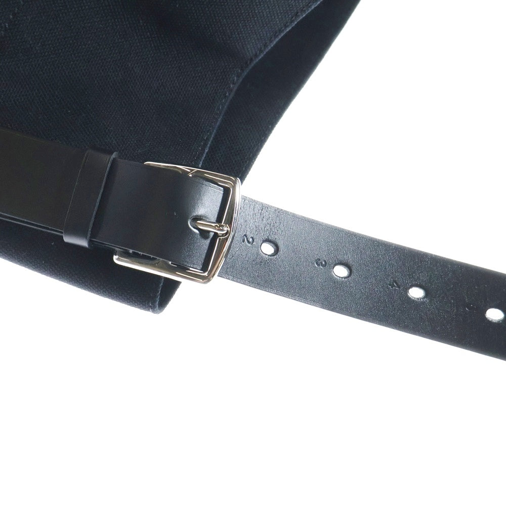 HERMES(エルメス) エトリヴィエール ショルダーバッグ ブラック キャンバス×レザー シルバー金具 D刻印