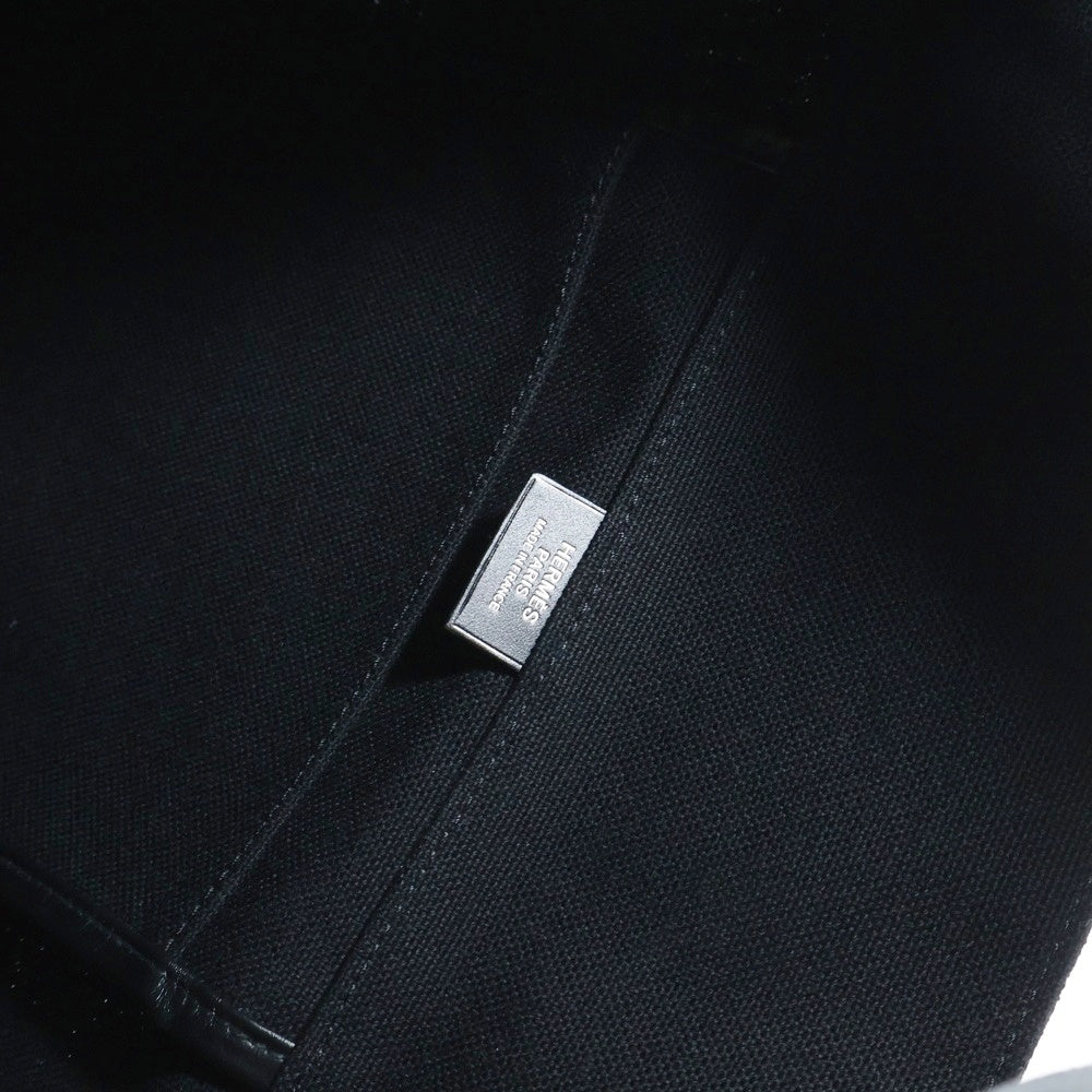 HERMES(エルメス) エトリヴィエール ショルダーバッグ ブラック キャンバス×レザー シルバー金具 D刻印