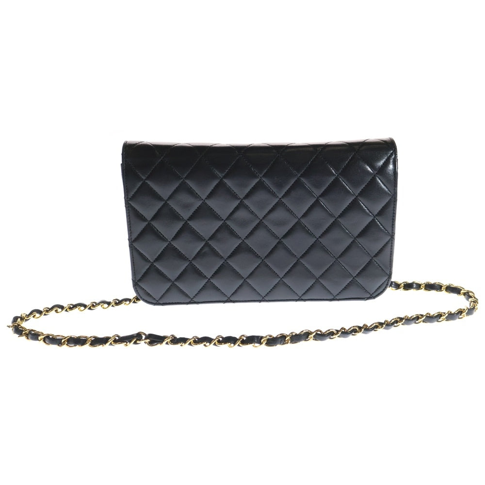 CHANEL(シャネル) マトラッセ23 ココマーク ラムスキン レザー シングルフラップ シングルチェーン ショルダーバッグ ゴールド金具 ブラック 11番台