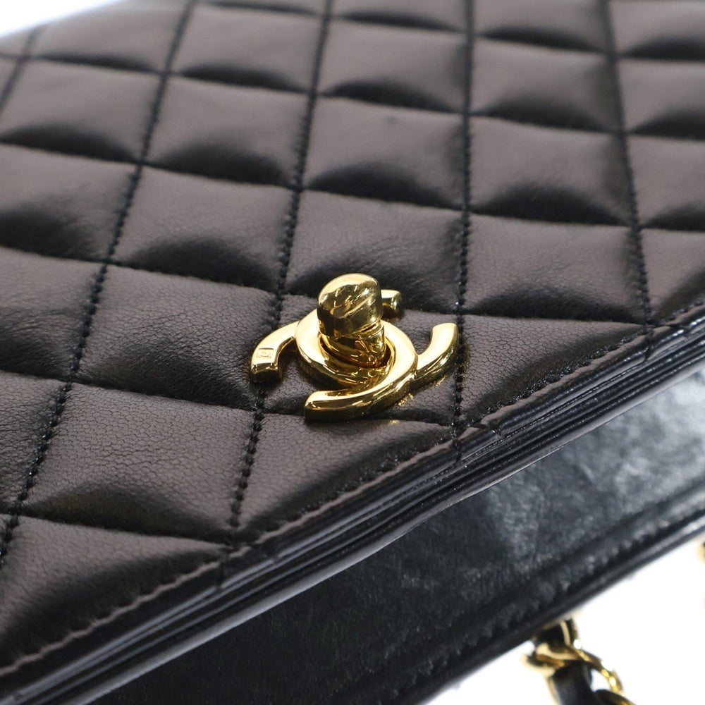 CHANEL(シャネル) マトラッセ23 ココマーク ラムスキン レザー シングルフラップ シングルチェーン ショルダーバッグ ゴールド金具 ブラック 11番台