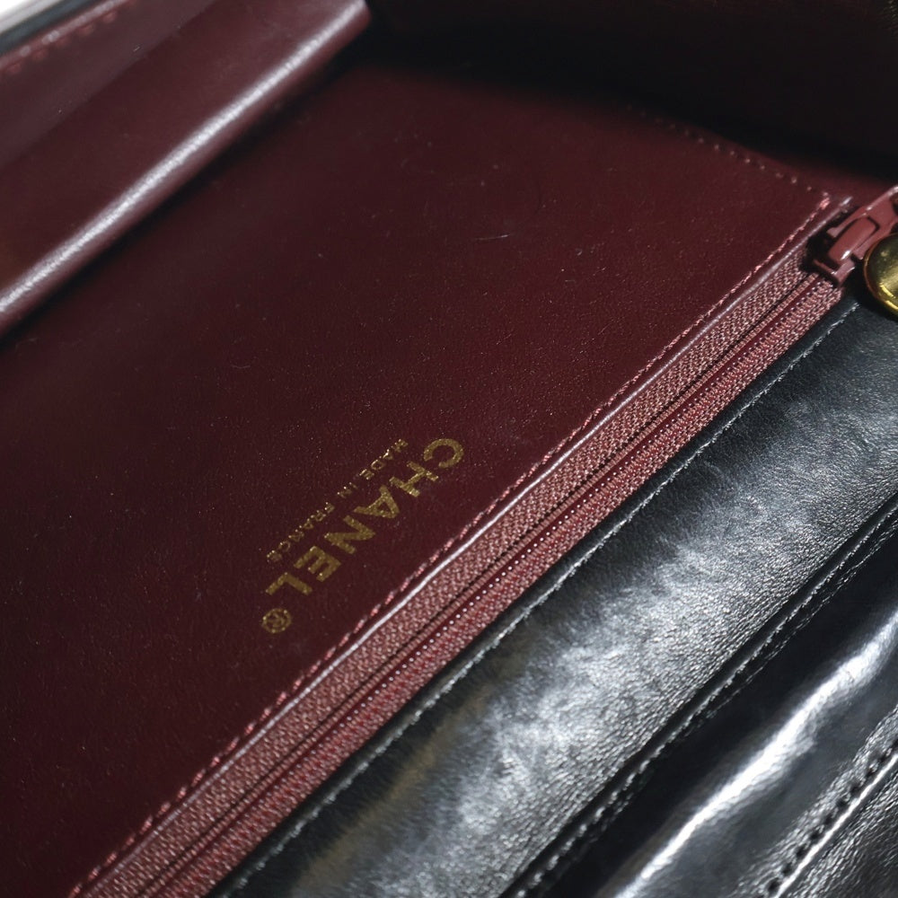 CHANEL(シャネル) マトラッセ23 ココマーク ラムスキン レザー シングルフラップ シングルチェーン ショルダーバッグ ゴールド金具 ブラック 11番台