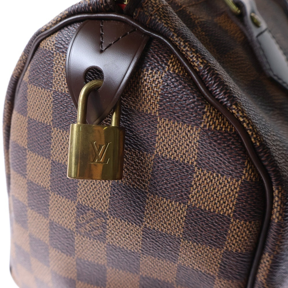 LOUIS VUITTON(ルイヴィトン) ダミエ スピーディ25 レザーハンドバッグ ブラウン N41532