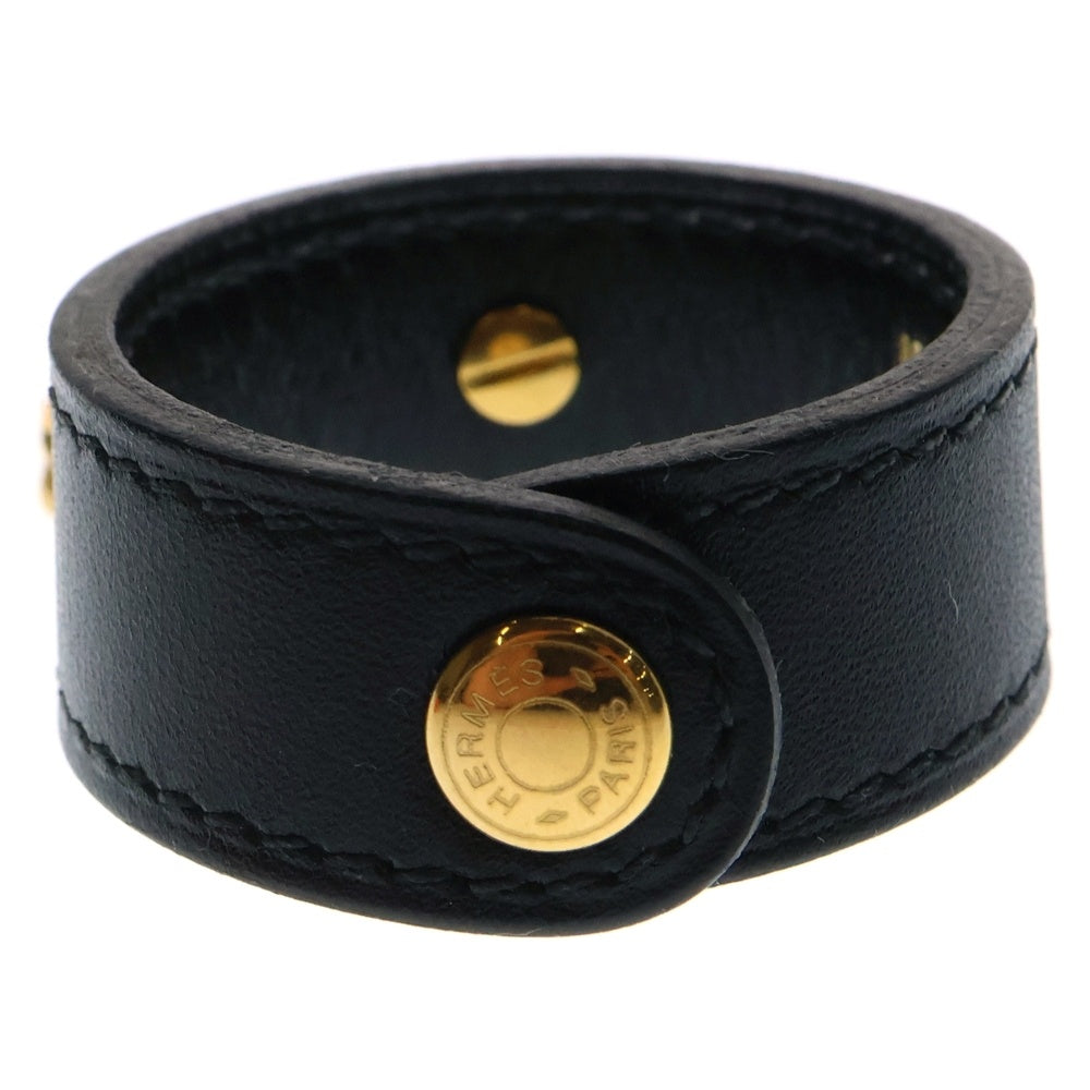HERMES(エルメス) ケリー レザーグローブホルダー ブラック ゴールド金具