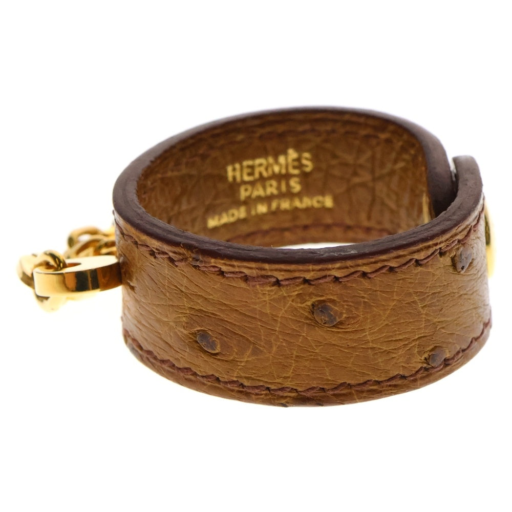 HERMES(エルメス) ケリー レザーグローブホルダー ブラウン ゴールド金具