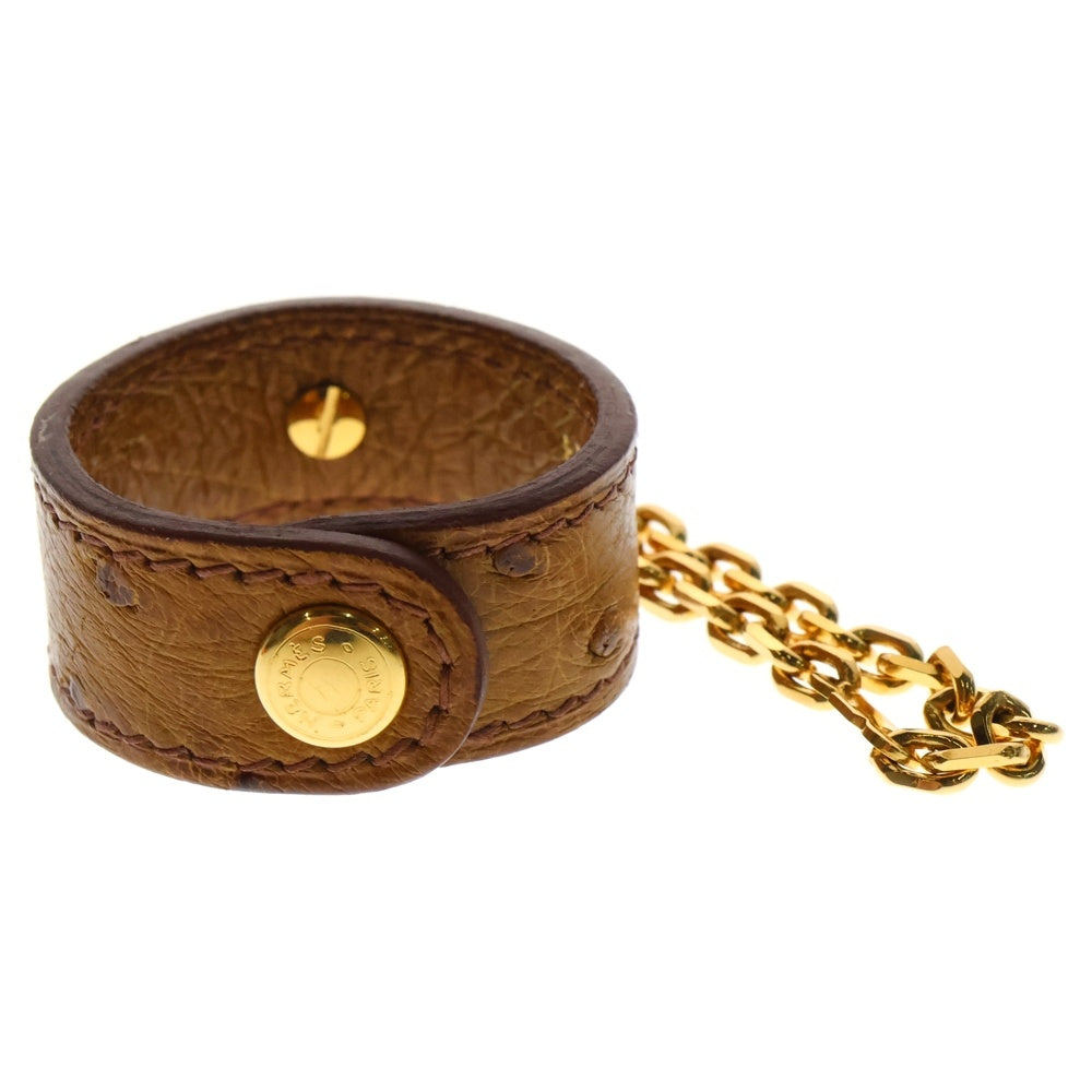 HERMES(エルメス) ケリー レザーグローブホルダー ブラウン ゴールド金具