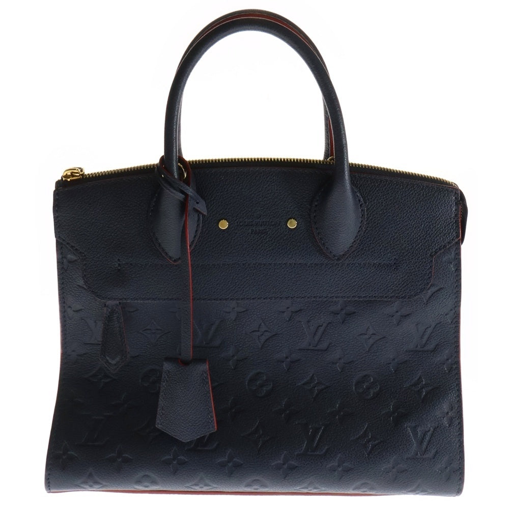 LOUIS VUITTON(ルイヴィトン) モノグラムアンプラント ポンヌフMM 2WAY レザーハンドバッグ ショルダーバッグ ブルー/レッド レディース M42817