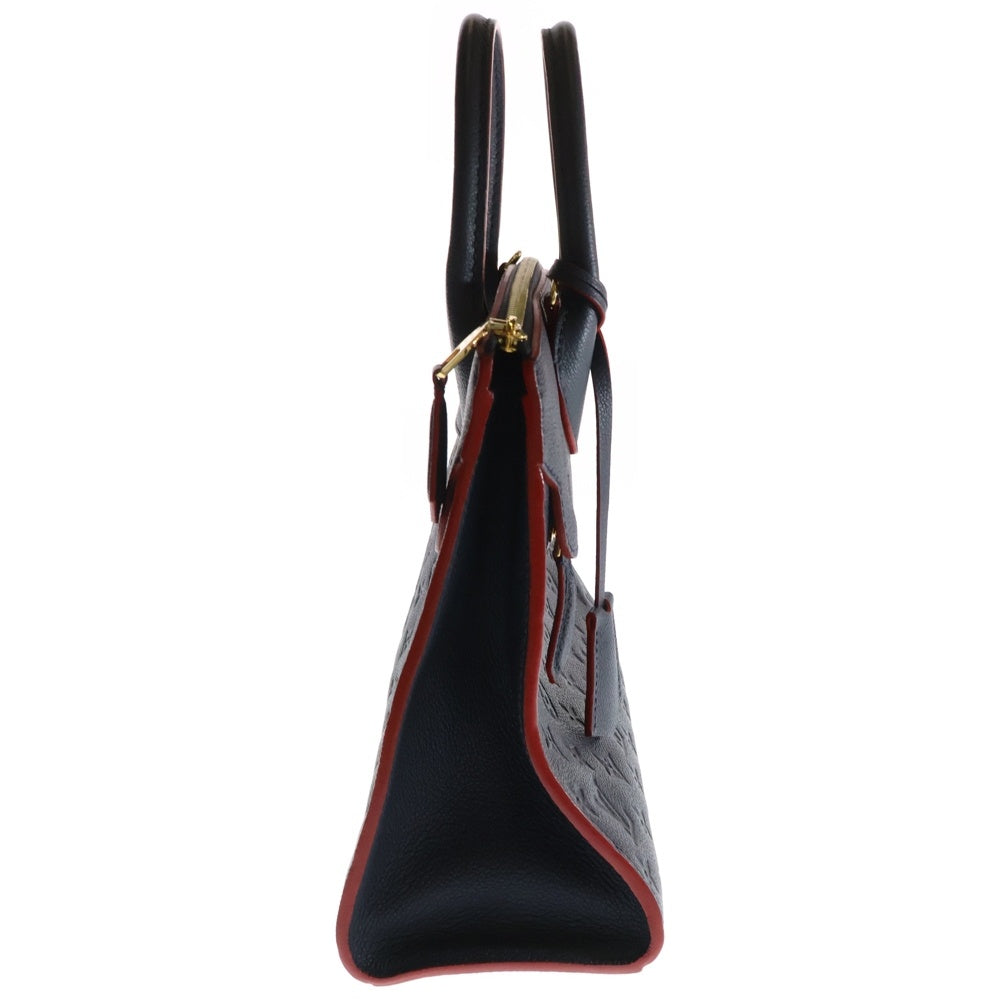 LOUIS VUITTON(ルイヴィトン) モノグラムアンプラント ポンヌフMM 2WAY レザーハンドバッグ ショルダーバッグ ブルー/レッド レディース M42817