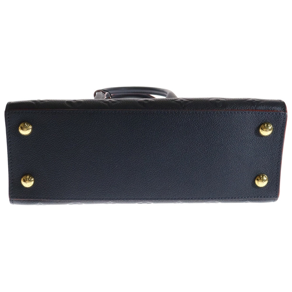 LOUIS VUITTON(ルイヴィトン) モノグラムアンプラント ポンヌフMM 2WAY レザーハンドバッグ ショルダーバッグ ブルー/レッド レディース M42817