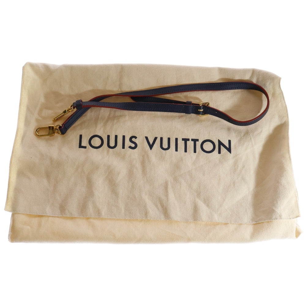 LOUIS VUITTON(ルイヴィトン) モノグラムアンプラント ポンヌフMM 2WAY レザーハンドバッグ ショルダーバッグ ブルー/レッド レディース M42817