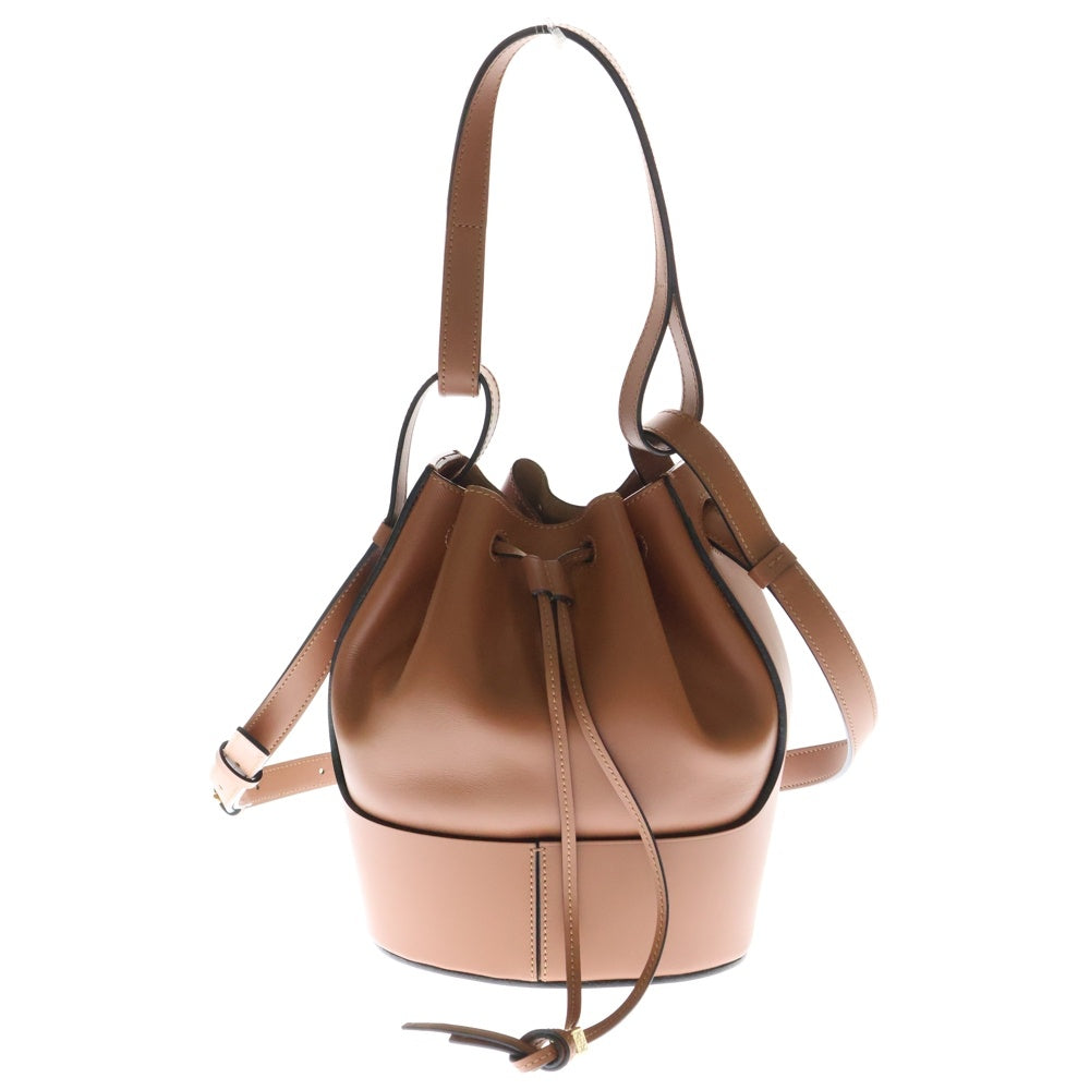 LOEWE(ロエベ) Balloon Bag Medium アナグラム バルーンバッグ 2WAY レザーハンドバッグ ショルダーバッグ ミディアム ブラウン レディース