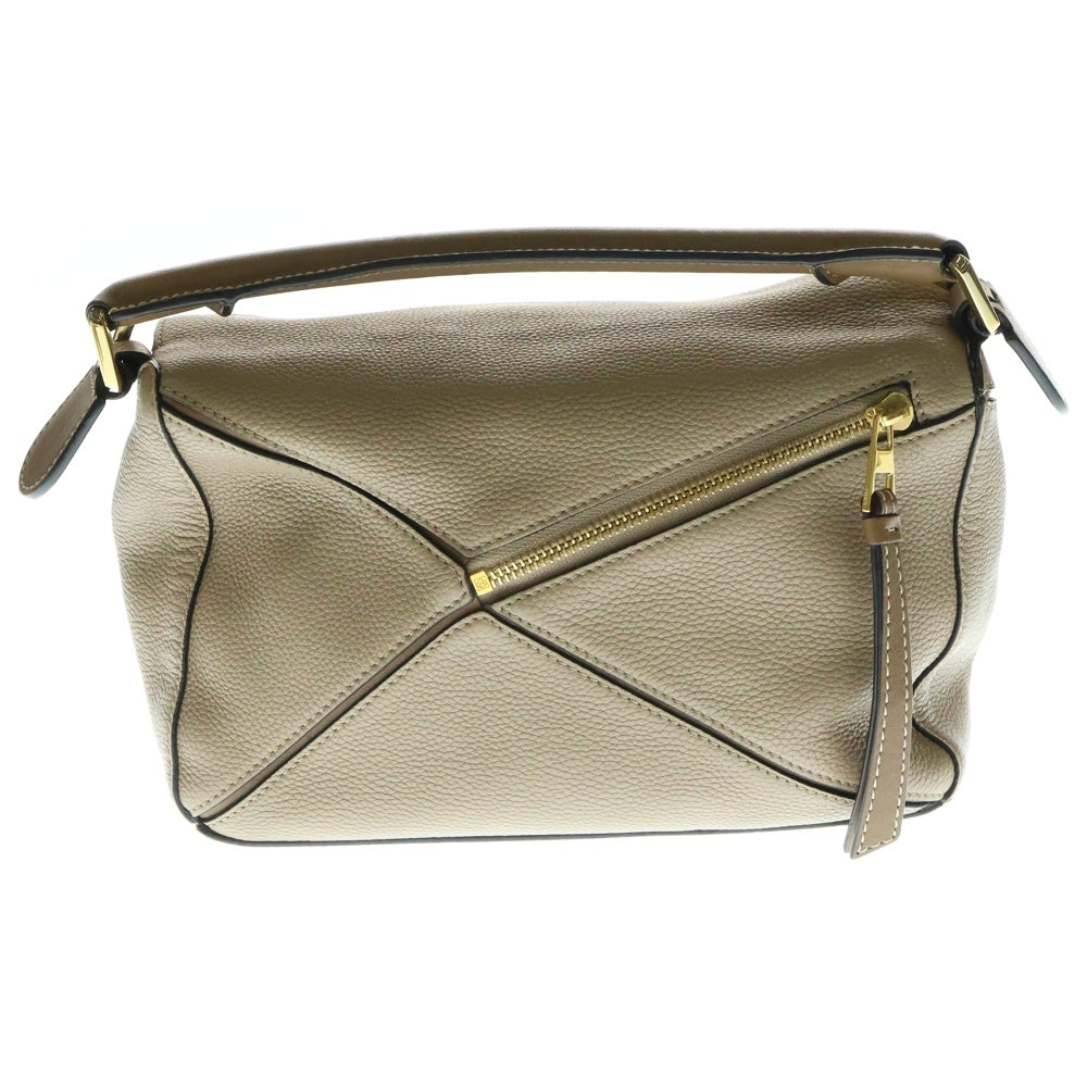 LOEWE(ロエベ) パズルバッグ 2WAY レザーハンドバッグ ショルダーバッグ ミディアム ベージュ レディース