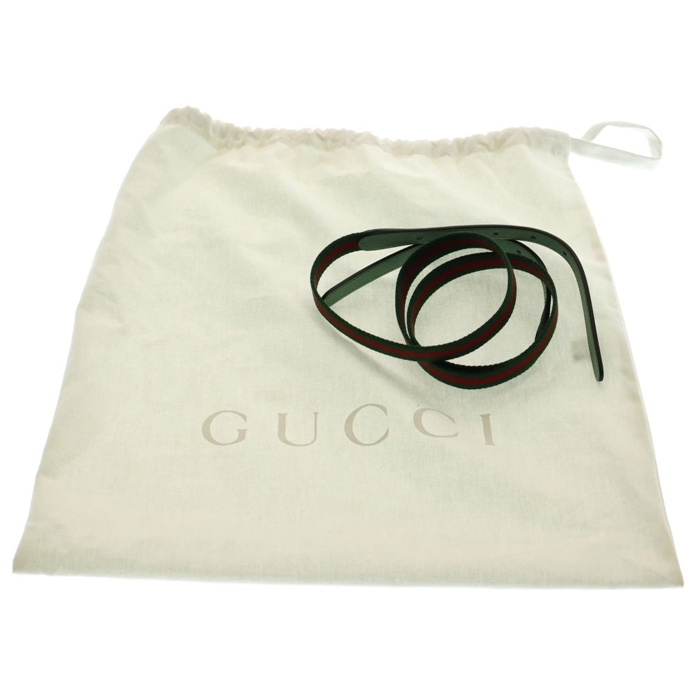 GUCCI(グッチ) GGスプリーム 2WAYショルダーバッグ ハンドバッグ ライトグリーン ゴールド金具 レザー×PVC 815218