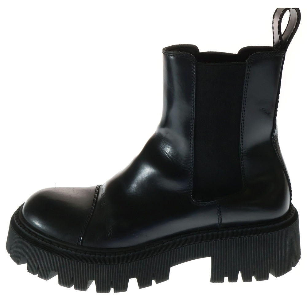 BALENCIAGA(バレンシアガ) TRACTOR トラクター レザー サイドゴア チェルシー ハイカットブーツ ブラック 636599
