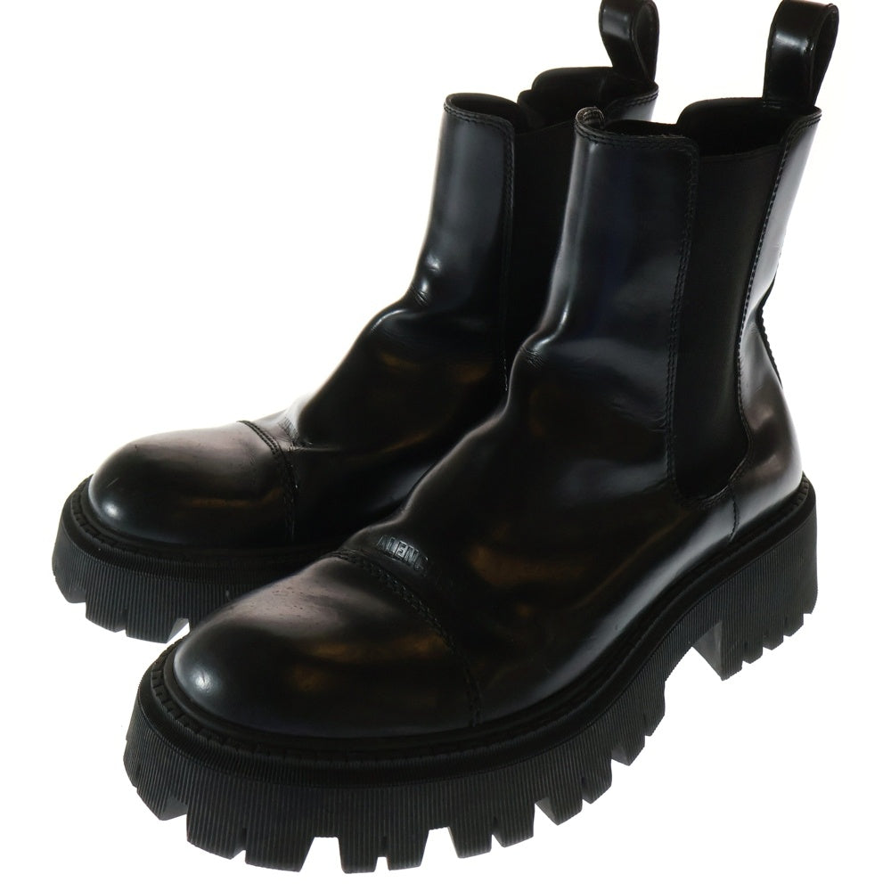 BALENCIAGA(バレンシアガ) TRACTOR トラクター レザー サイドゴア チェルシー ハイカットブーツ ブラック 636599