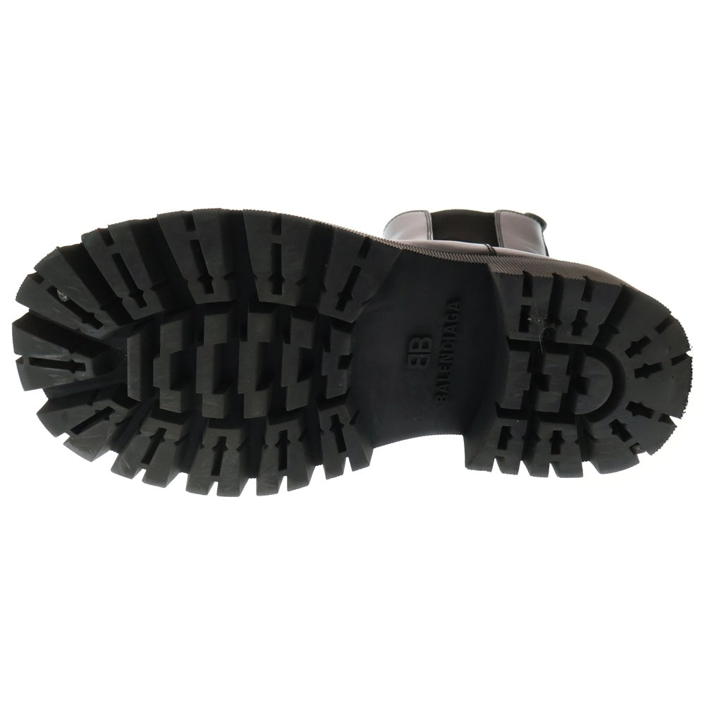 BALENCIAGA(バレンシアガ) TRACTOR トラクター レザー サイドゴア チェルシー ハイカットブーツ ブラック 636599