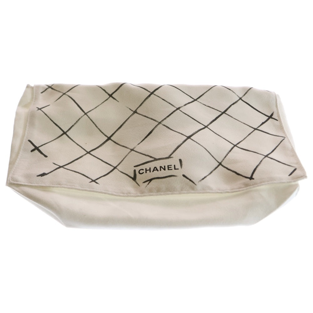 シャネル マトラッセ25 ショルダー ファブリック ベージュ×シルバー CHANEL(シャネル) マトラッセ25 ダブルフラップ ダブルチェーン