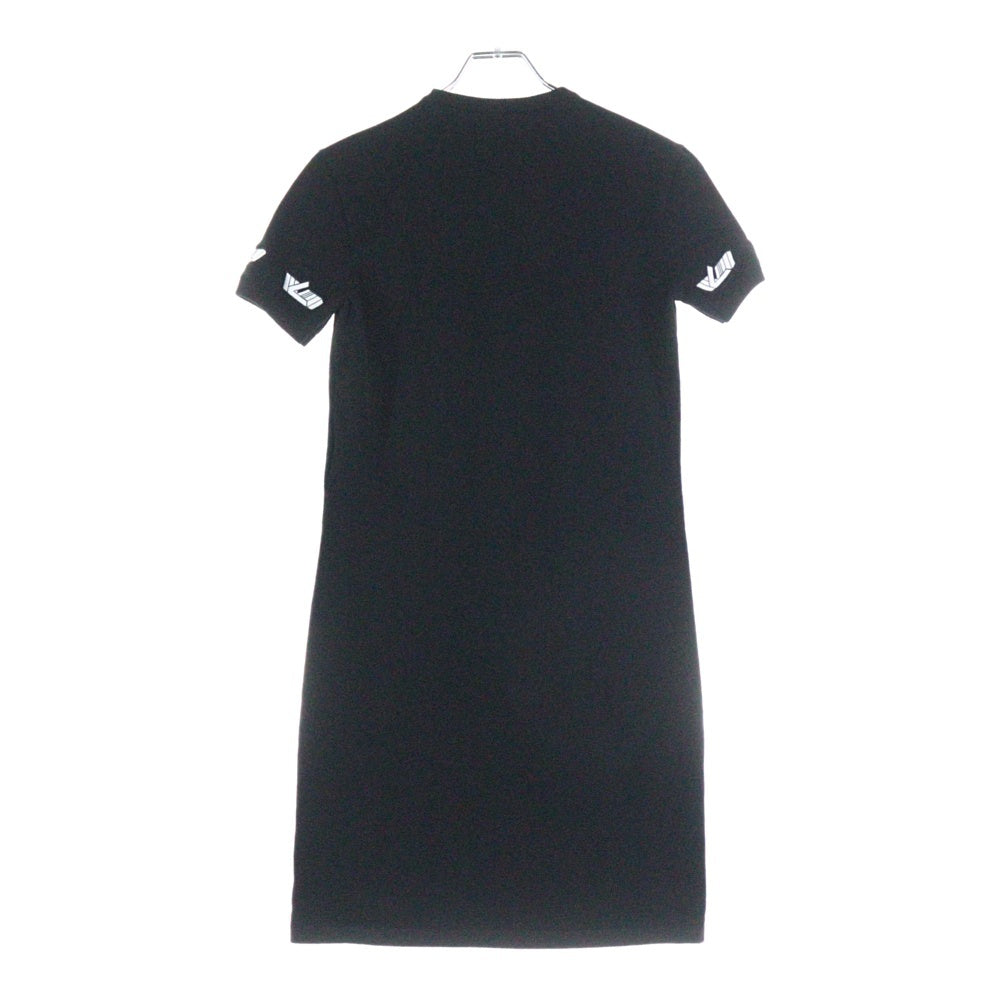 LOUIS VUITTON(ルイヴィトン) 22SS ワッペンデザイン ニット 半袖ワンピース ブラック RW221W HH4 FMKD01 レディース