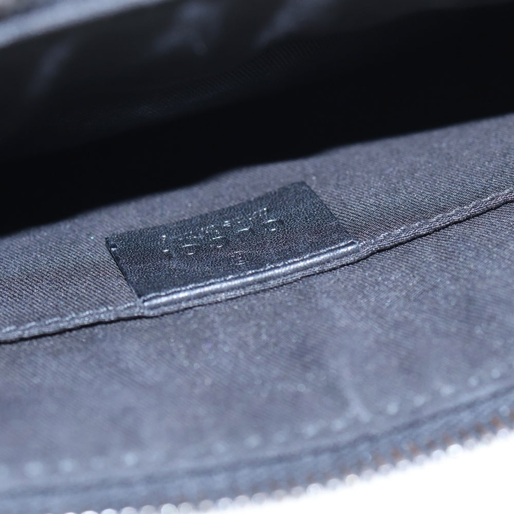 GUCCI(グッチ) グッチシマ ショルダーバッグ ブラック レザー 162916 ウエストバッグ ボディバッグ