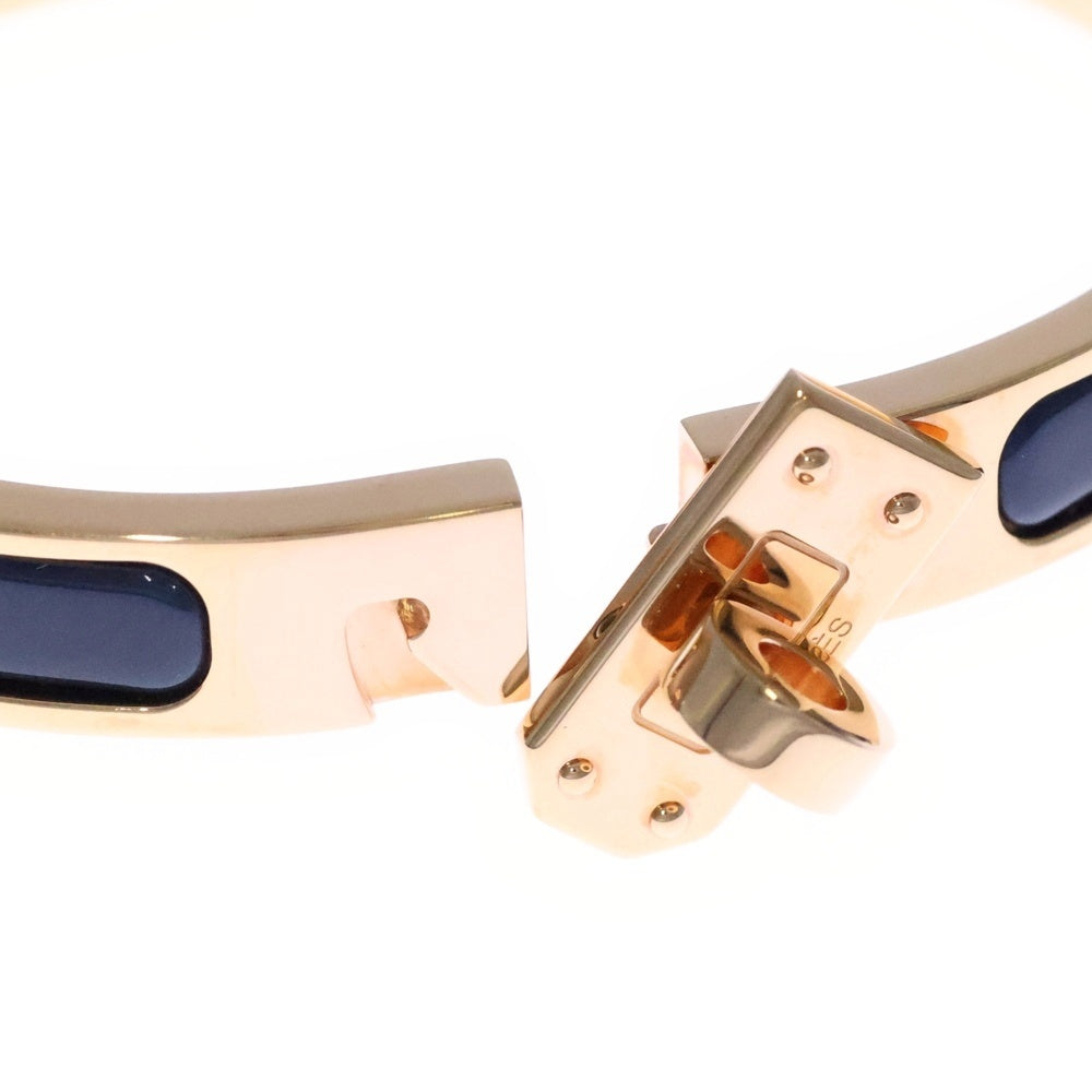 エルメス HERMES ケリー　バングル　ブレス ゴールド×ブルー エルメス ケリー ブレスレット (ケリーウォッチ替えベルト） ブルー系