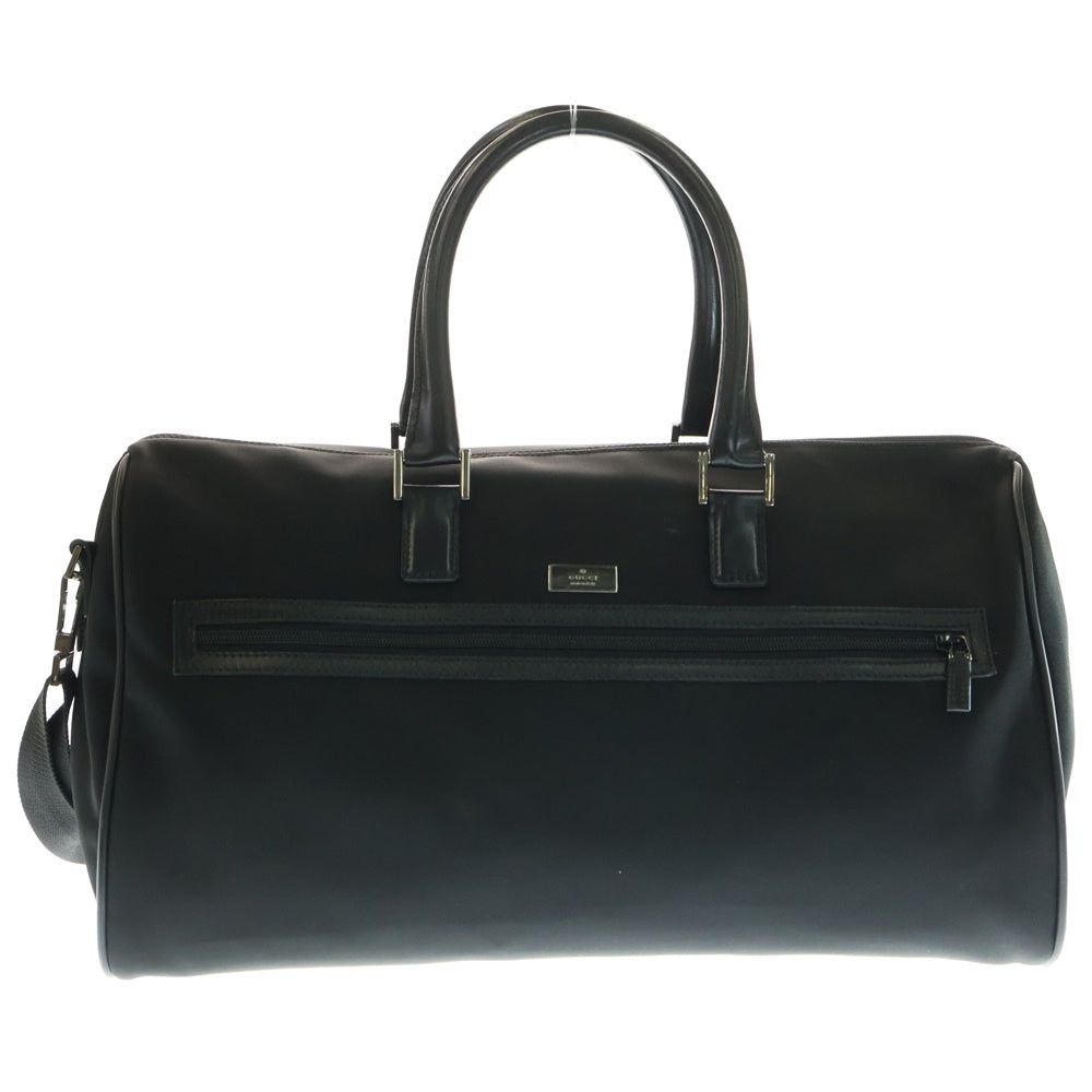 GUCCI(グッチ) スクエアG 2WAY ボストンバッグ ブラック ナイロン 114674