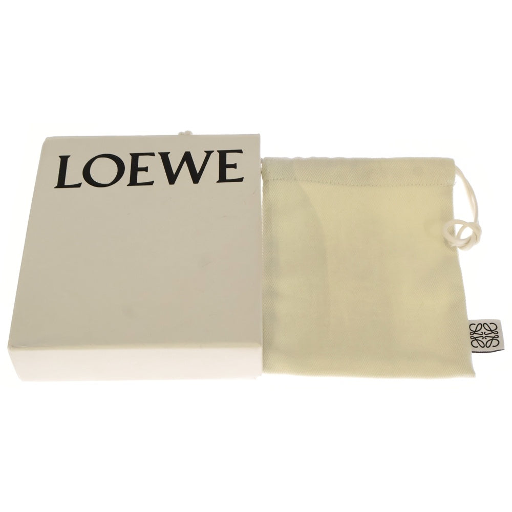 LOEWE(ロエベ) べブル バーティカル ウォレット 三つ折り財布 ボルドー レザー
