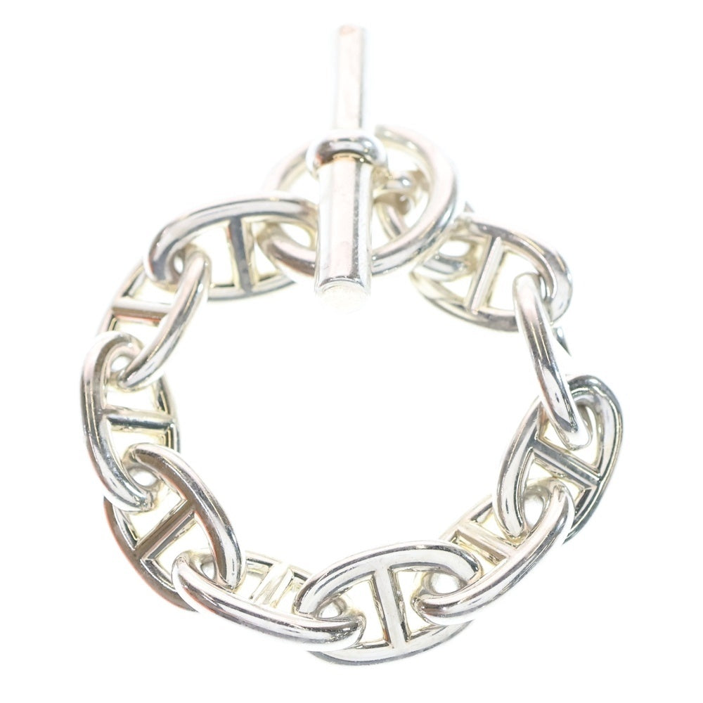 HERMES(エルメス) Chaine d'Ancre TGM シェーヌダンクル TGM 10コマ チェーンブレスレット シルバー