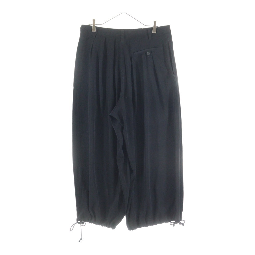 Yohji Yamamoto(ヨウジヤマモト) TA TUXEDO SLIM BALLON PANTS トリアセテート スリム 細 バルーンパンツ ブラック HP-P15-500