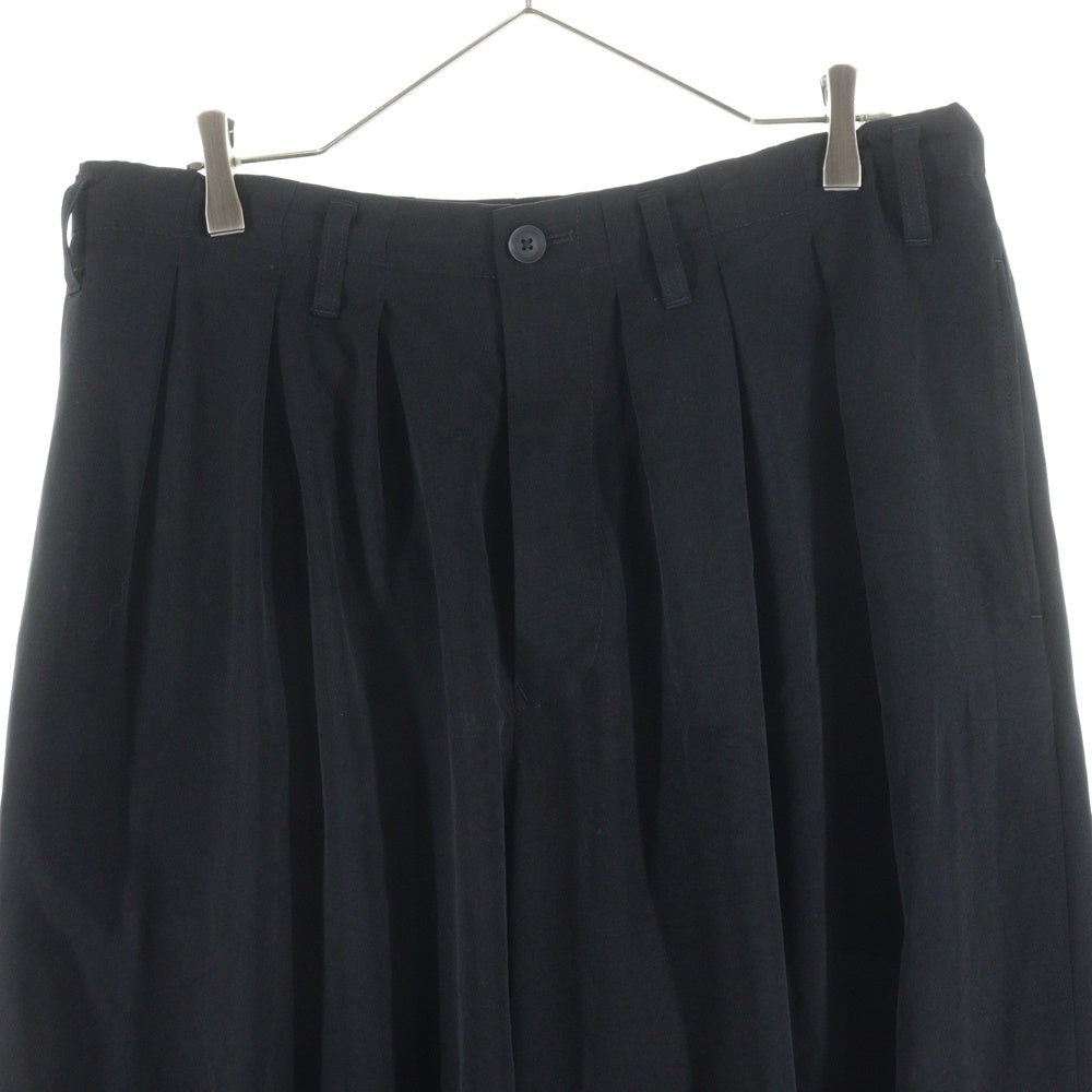 Yohji Yamamoto(ヨウジヤマモト) TA TUXEDO SLIM BALLON PANTS トリアセテート スリム 細 バルーンパンツ ブラック HP-P15-500