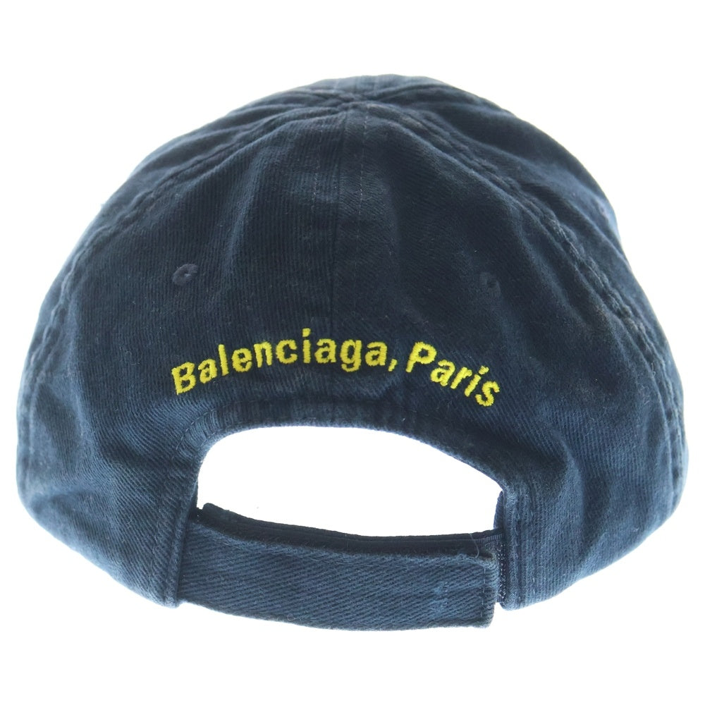 BALENCIAGA(バレンシアガ) FBIロゴ ベースボールキャップ ネイビー