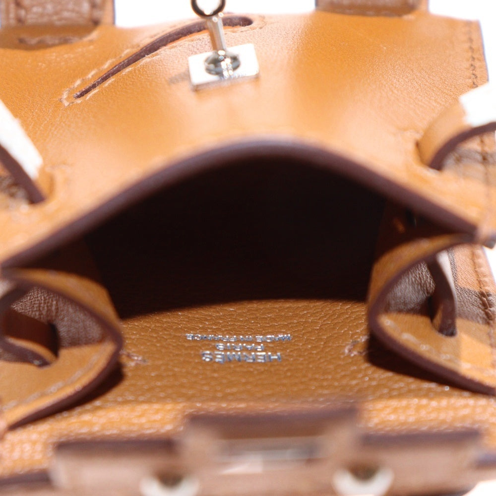 HERMES(エルメス) ケリードール チャーム ナチュラルサブレ×オレンジ×ブリック×ナタ タデラクト×シェブルミゾル シルバー金具 Z刻印