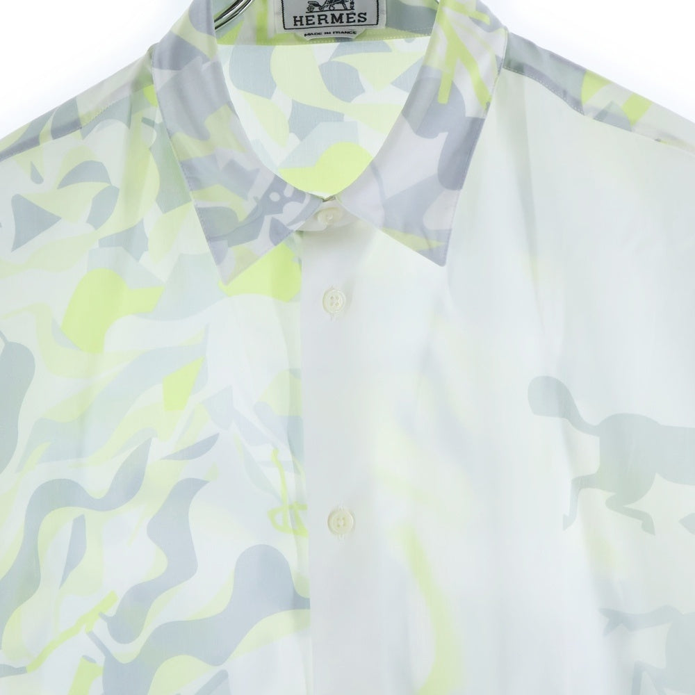 HERMES(エルメス) 23SS パズル ヴェジタル 総柄プリント セリエカフス