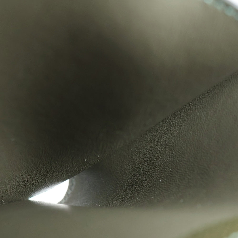 HERMES(エルメス) ベアンコンパクト 三つ折り財布 コンパクトウォレット カードケース カーキ オリーブ エプソン Z刻印 シルバー金具