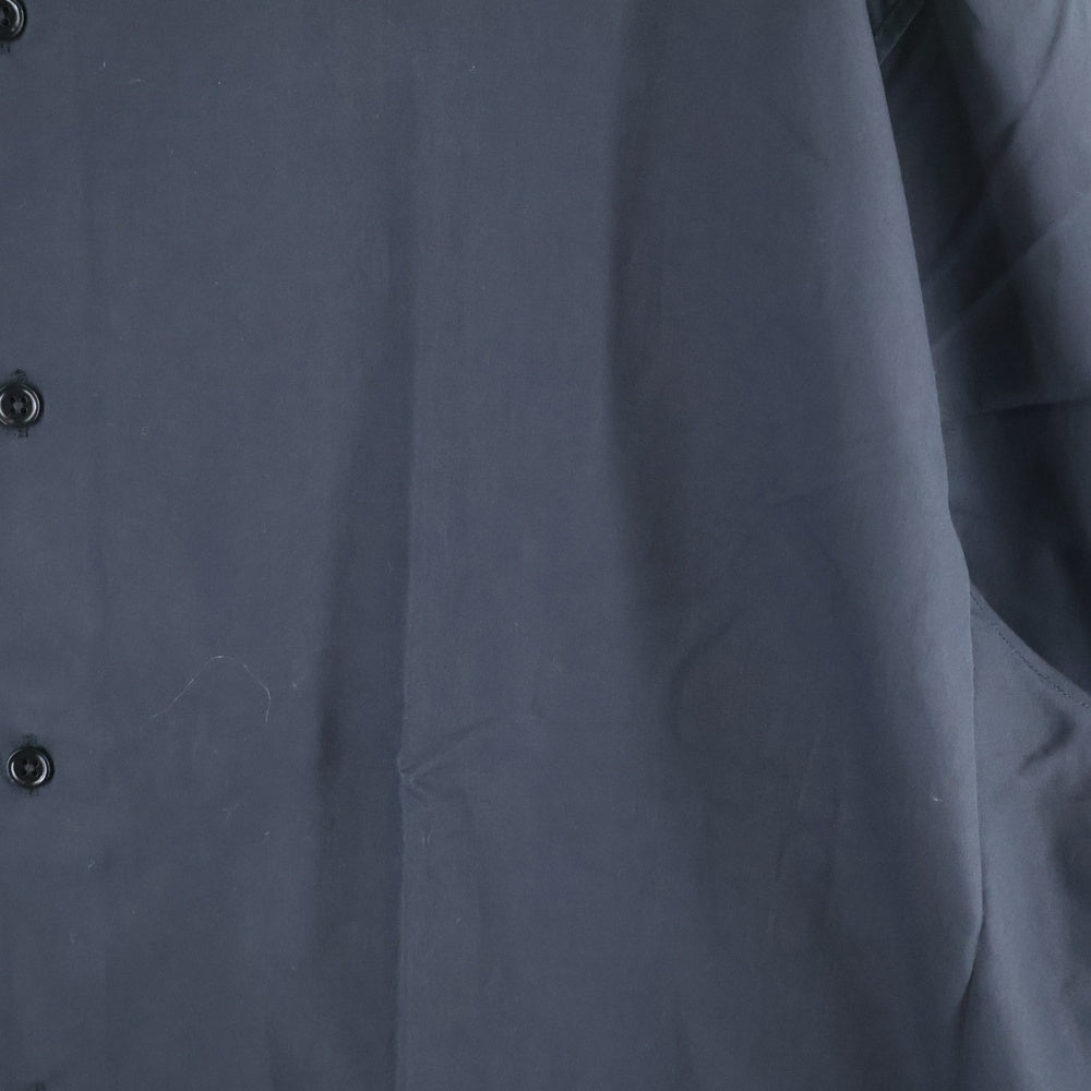 HERMES(エルメス) セリエカフスボタン コットン ノーカラー 長袖シャツ ブラック