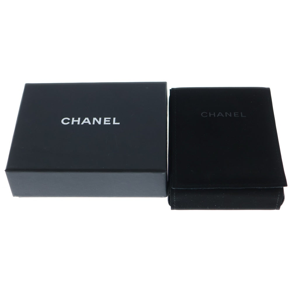 CHANEL(シャネル) ココマーク ラインストーン ピアス シルバー