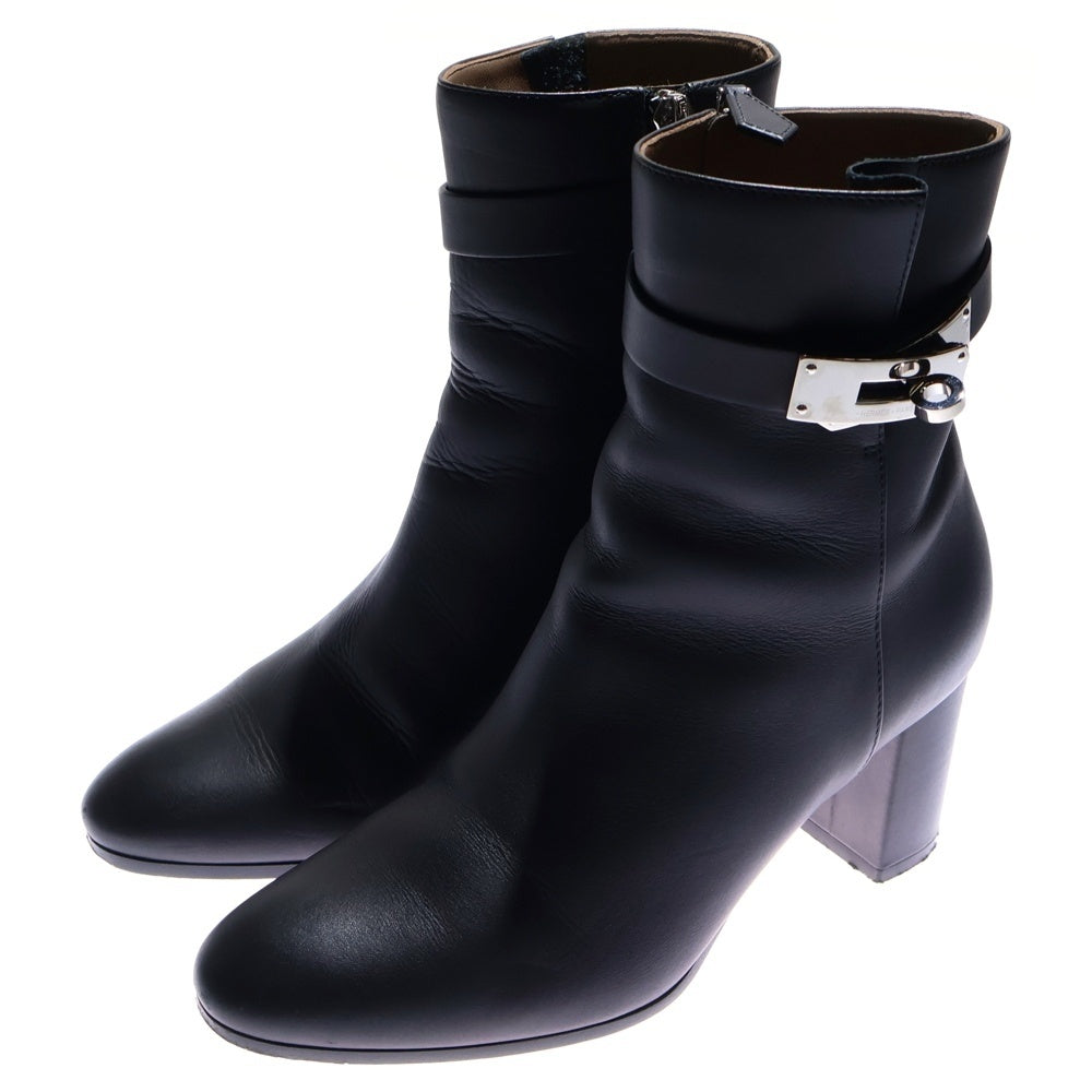 HERMES(エルメス) Saint Germain Kelly Boots サンジェルマン ケリーショートヒールブーツ ブラック レディース
