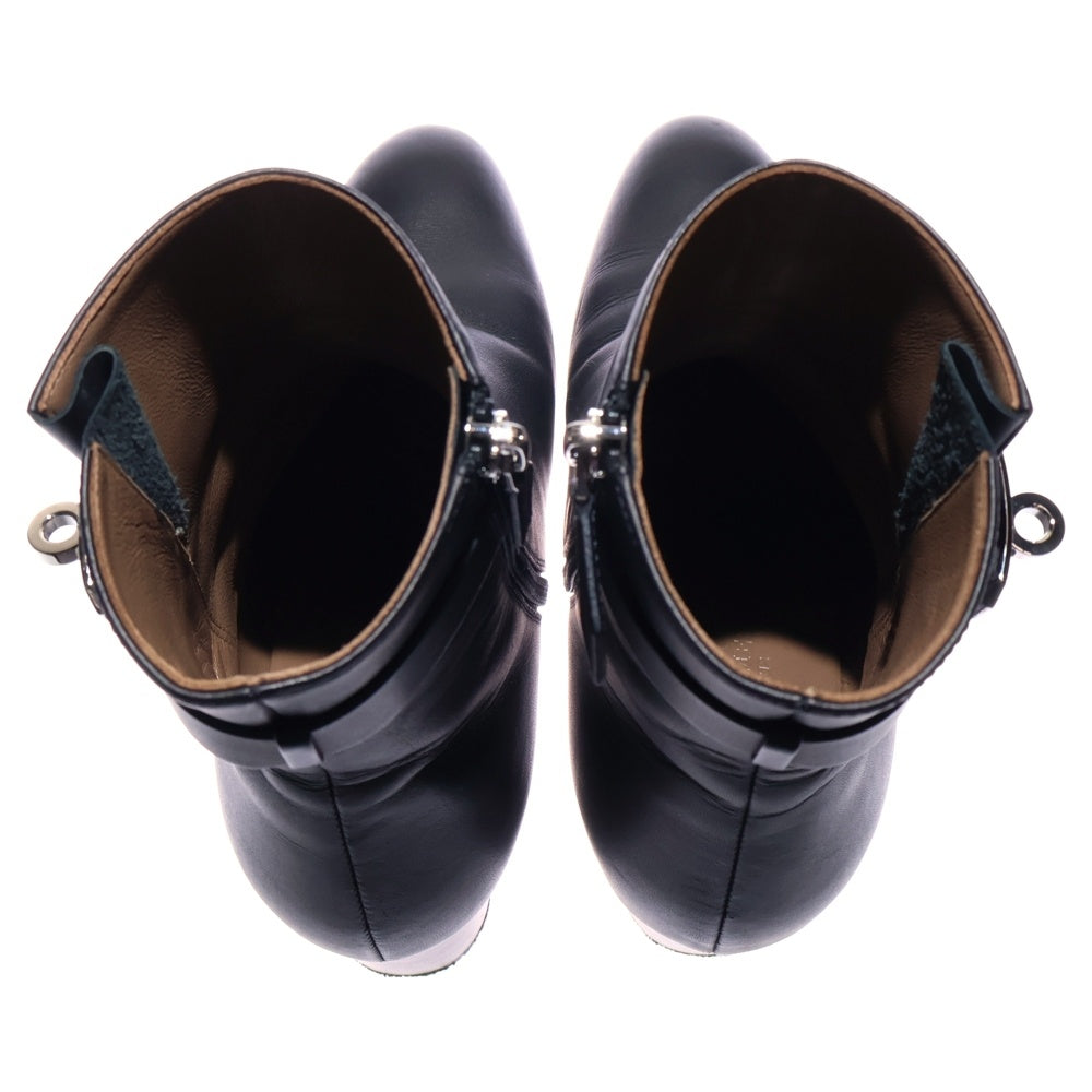 HERMES(エルメス) Saint Germain Kelly Boots サンジェルマン ケリーショートヒールブーツ ブラック レディース