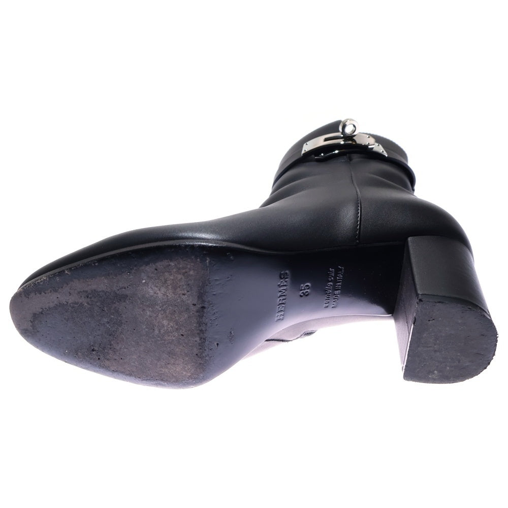 HERMES(エルメス) Saint Germain Kelly Boots サンジェルマン ケリーショートヒールブーツ ブラック レディース