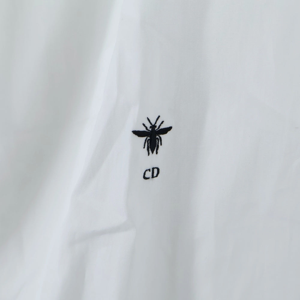DIOR(ディオール) CD BEE刺繍ロゴ ドレープタック入り半袖シャツ DIOR(ディオール) CD BEE刺繍ロゴ ドレープタック入り半袖シャツ