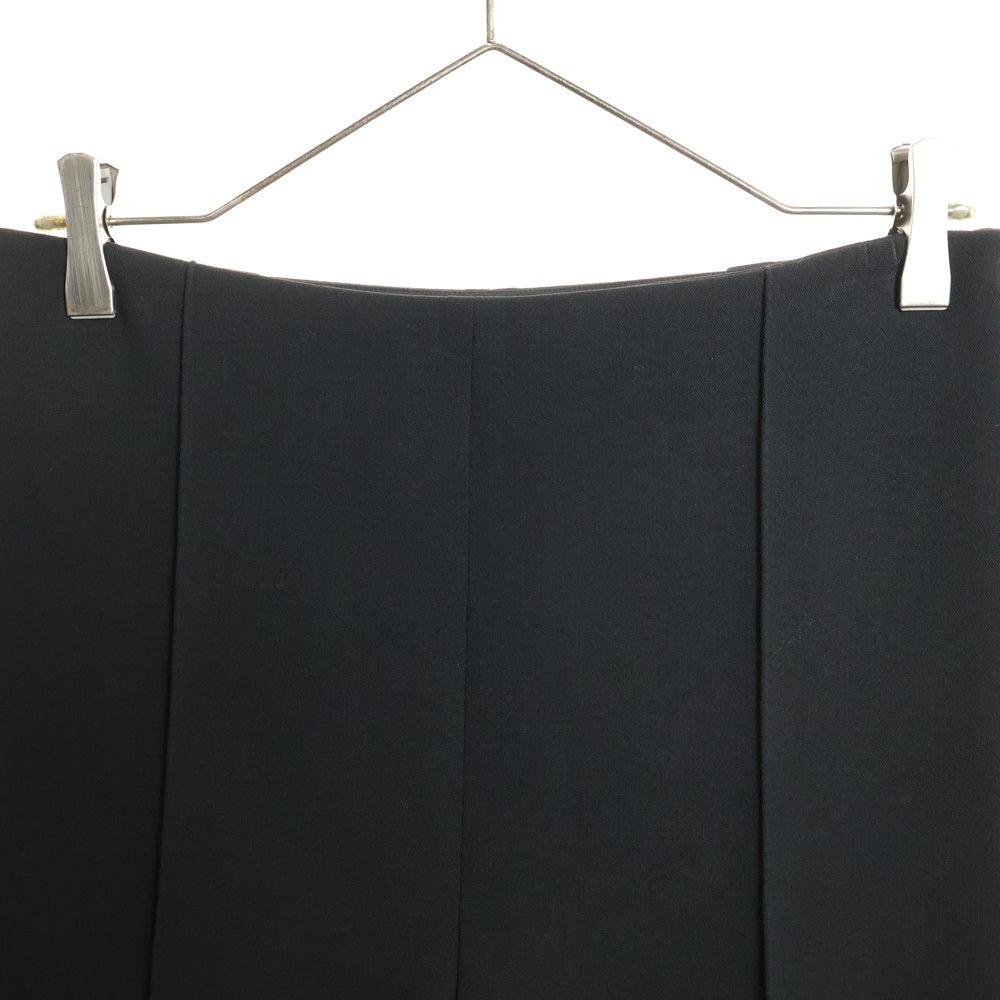 HERMES(エルメス) 22AW ウール センタープレス テーパード スラックスパンツ ブラック レディース 2H0403DM