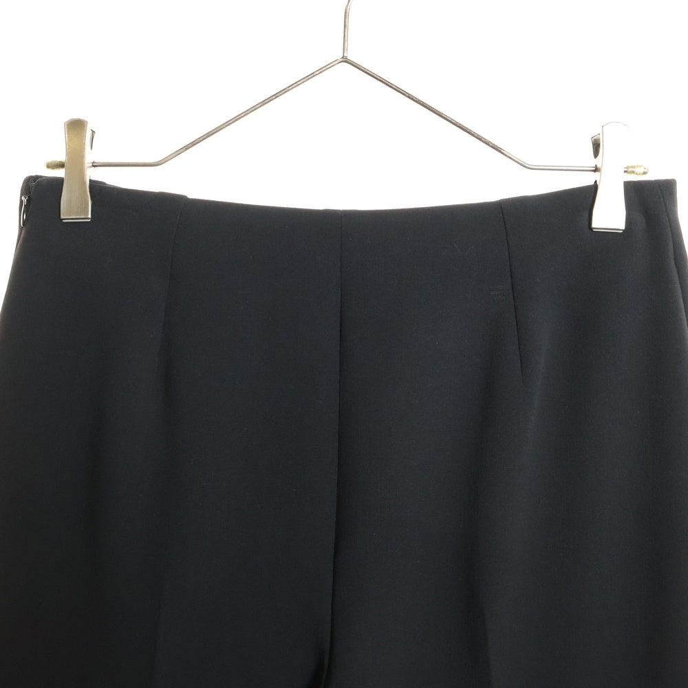 HERMES(エルメス) 22AW ウール センタープレス テーパード スラックスパンツ ブラック レディース 2H0403DM