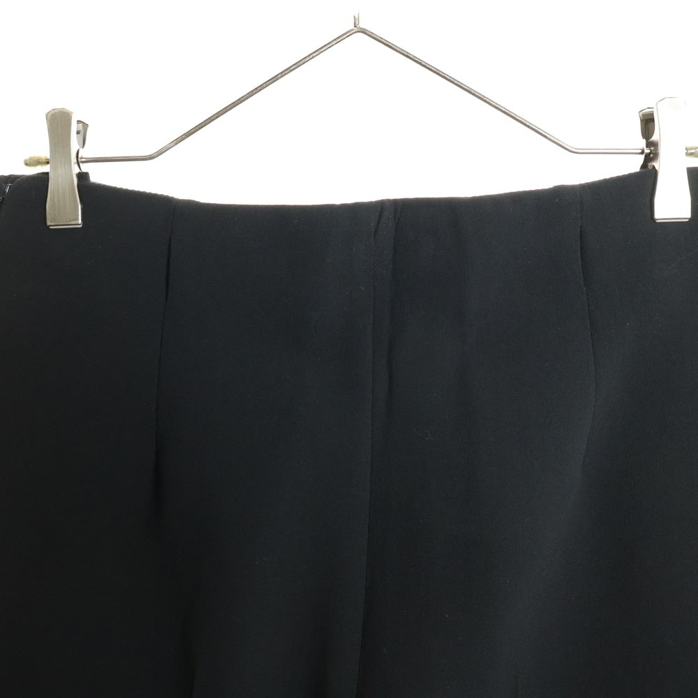 HERMES(エルメス) 22AW ウール センタープレス ストレート スラックスパンツ ブラック レディース 2H0411DM