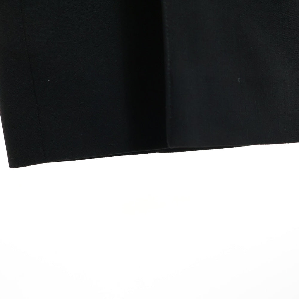 HERMES(エルメス) 22AW ウール センタープレス ストレート スラックスパンツ ブラック レディース 2H0411DM